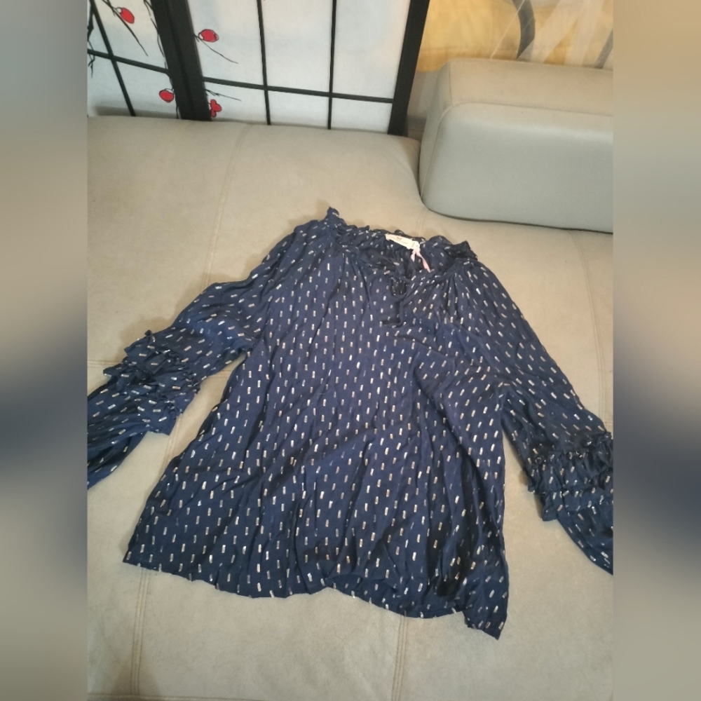 Vineyard Vines Navy Blue Blouse